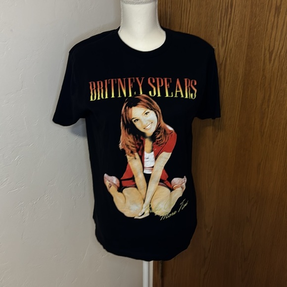 Britney Spears black short sleeve graphic T-shirt M - Picture 1 of 8